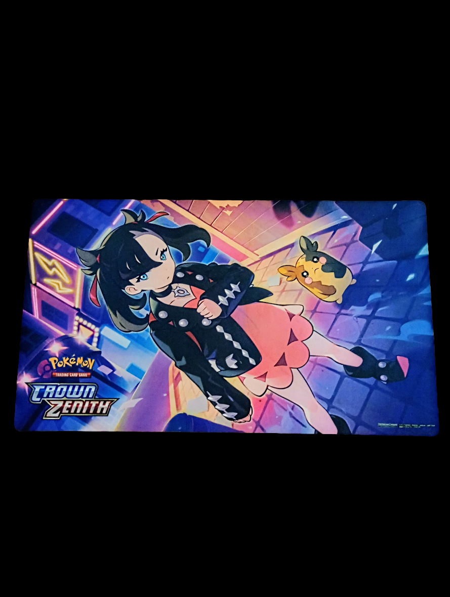 Pokémon TCG Crown Zenith playmat Marnie & Morpeko pre-owned