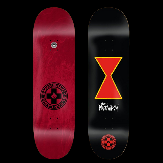 Black Label Team Black Widow skate deck