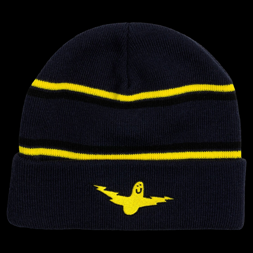 Krooked Bird Lightning Black Beanie