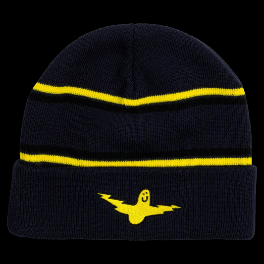 Krooked Bird Lightning Black Beanie