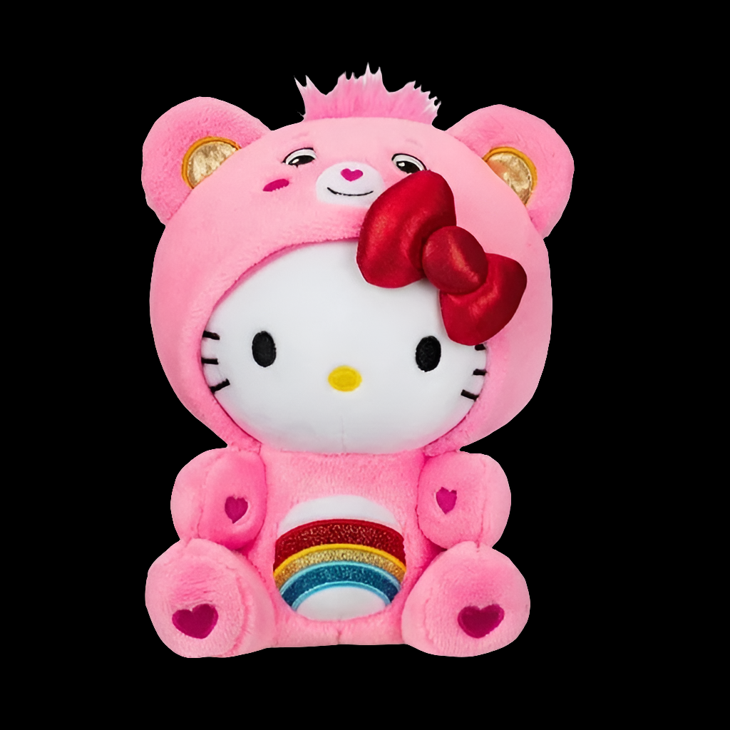 Hello Kitty x Care Bears Cheer Bear plush