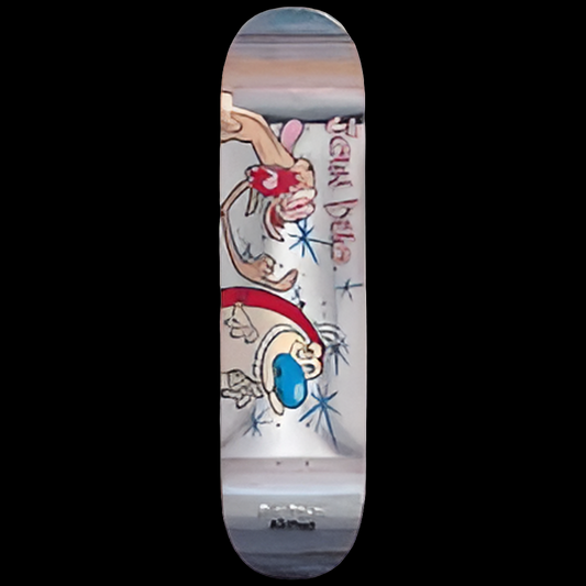 Almost Dilo Ren and Stimpy Fingered R7 Skate deck 8.125"