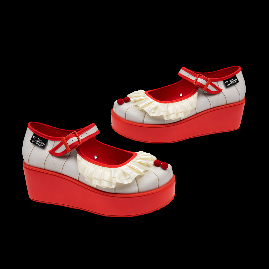 Hot Chocolate Design (Dark Chocolate) Chocolaticas® Clown Womens Platform Shoes