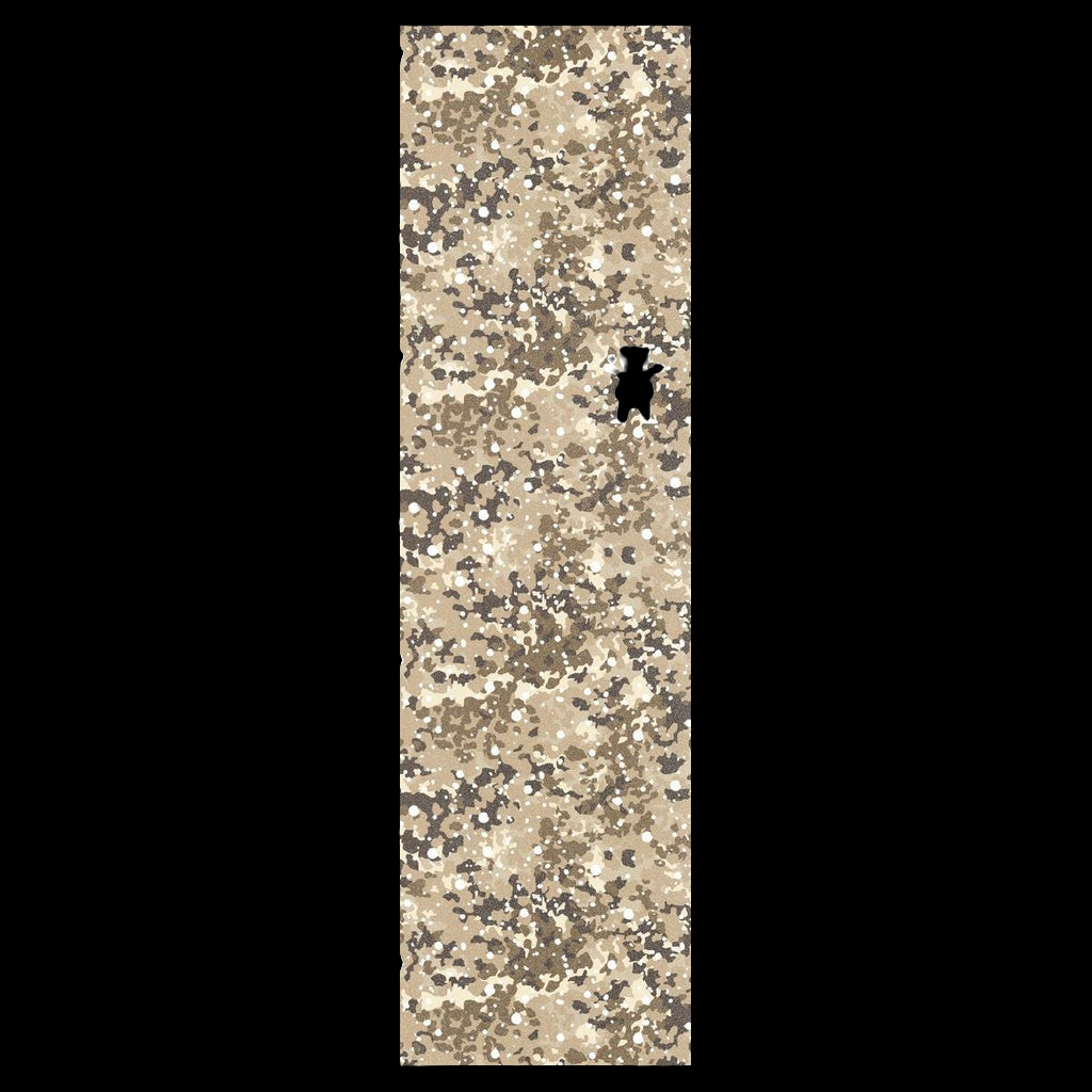 Grizzly Bear Logo Snow Camo Desert/Blk Griptape 9"