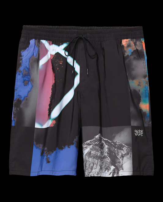 Vans x Quasi Skateboards "Window" elastic waist Ltd edition skate shorts
