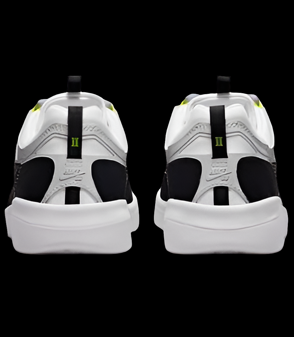 Nike SB Nyjah Zoom 2.0 White/ Berry/Neon Green Skate shoes 11