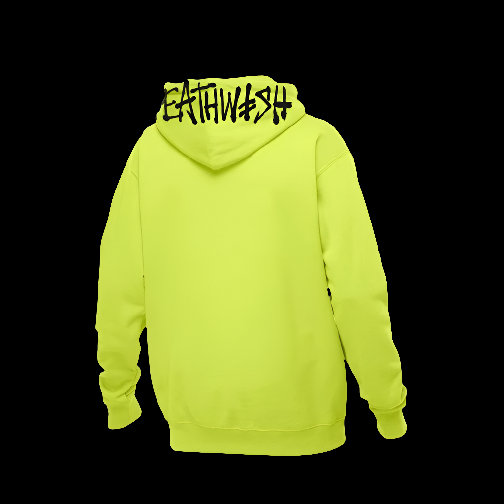 Deathwish OG DeathSpray Safety Green Pullover Hoodie
