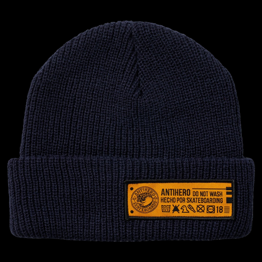 Anti-Hero Hecho Por Skate Cuff Navy Blue Beanie