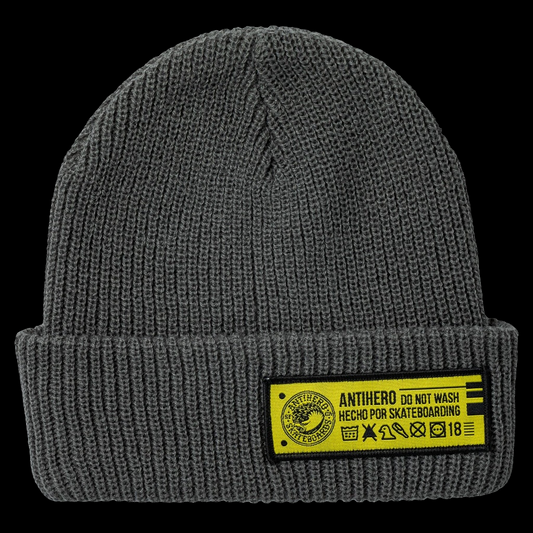 Anti-Hero Hecho Por Skate Cuff Dark Grey Beanie
