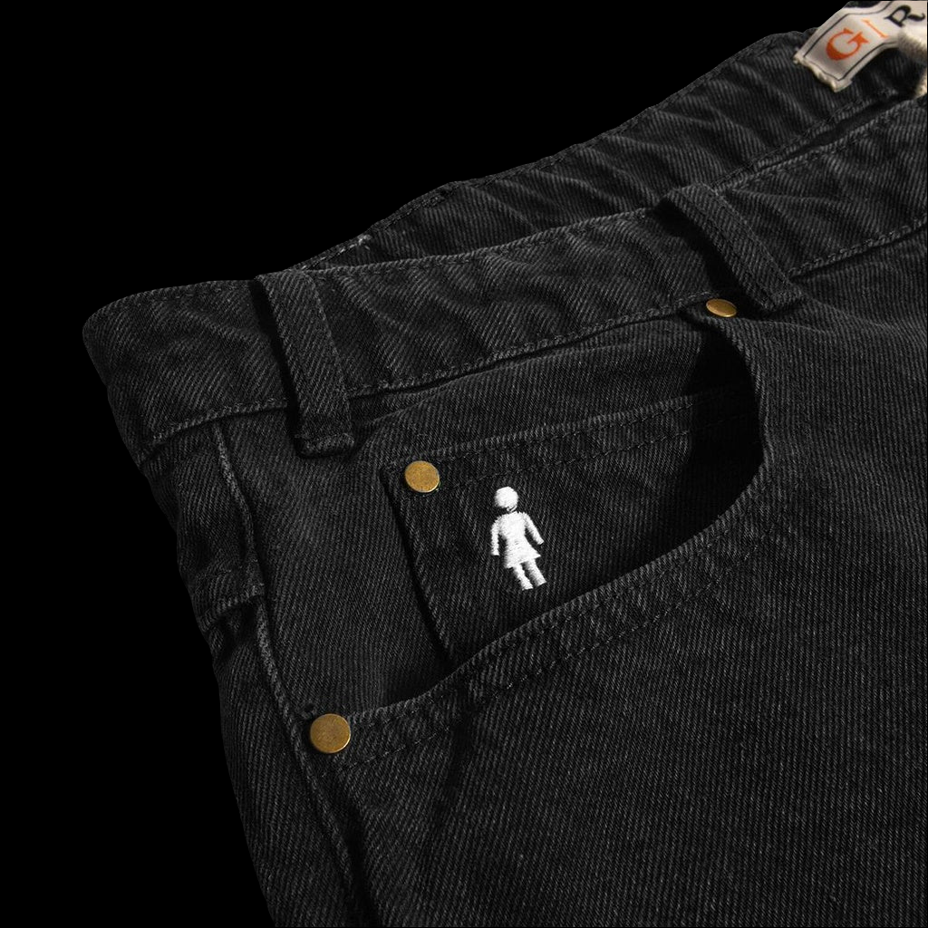 Girl Skateboards Washed Black Jeans