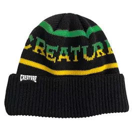 Creature Burnoutz Beanie Blk/Ylw/Grn OS