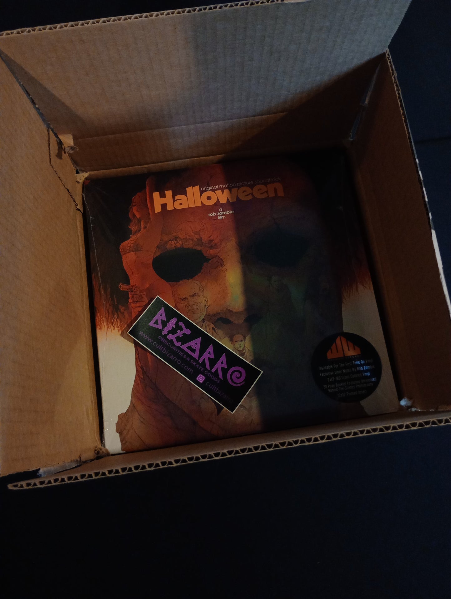 Waxwork Records Rob Zombie's Halloween 1 & 2 OST Vinyl Records w/slipmat + John Carpenter's Lost Themes III Vinyl Record