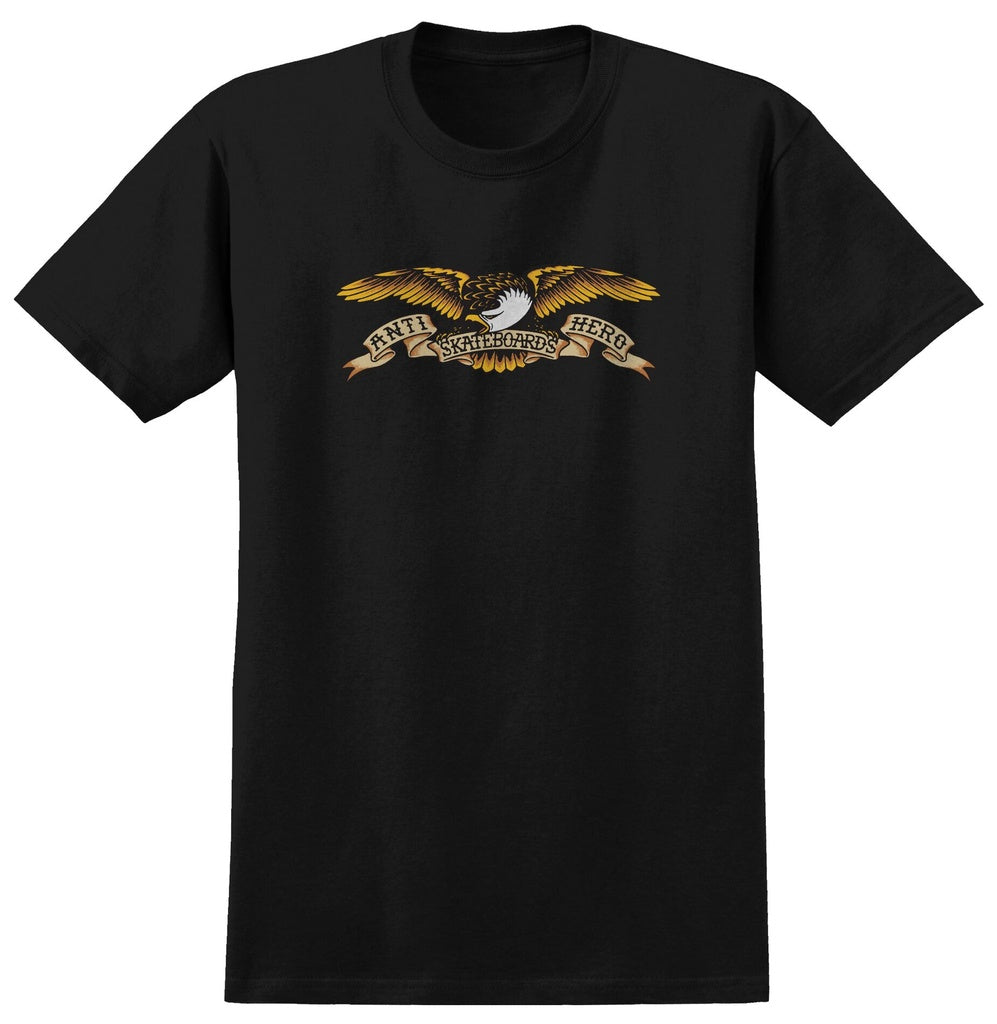 Anti-Hero Skateboards Eagle Black 4.5 oz Shirt
