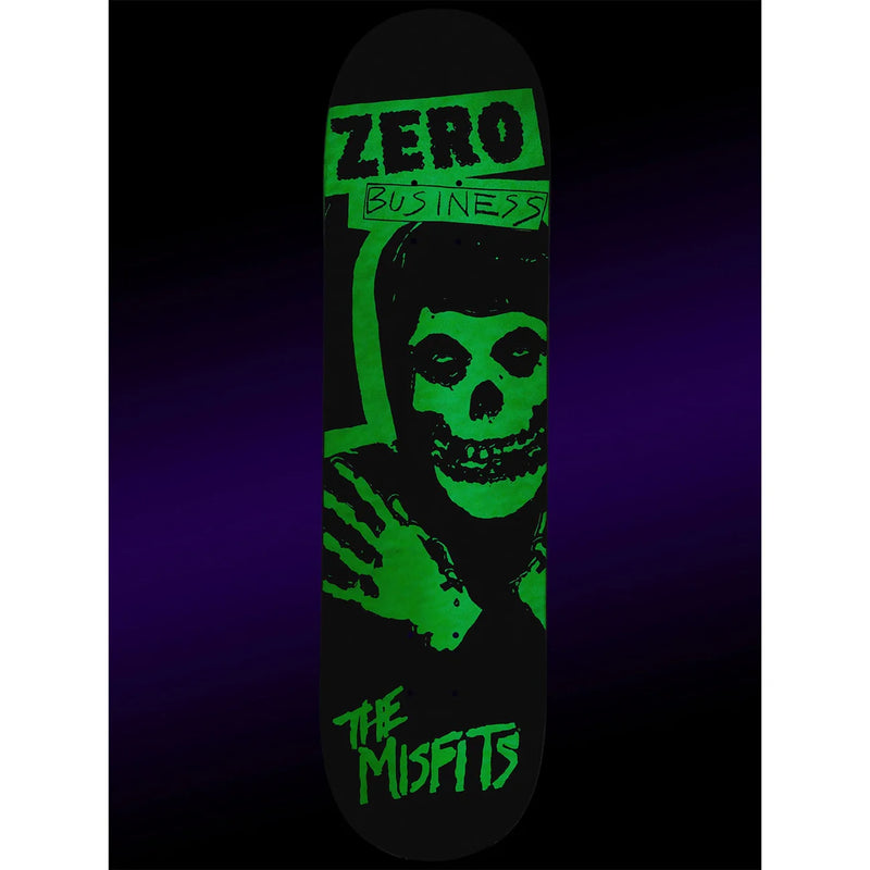 Zero X Misfits Glow in The Dark Zero Business Skate Deck 8.25"