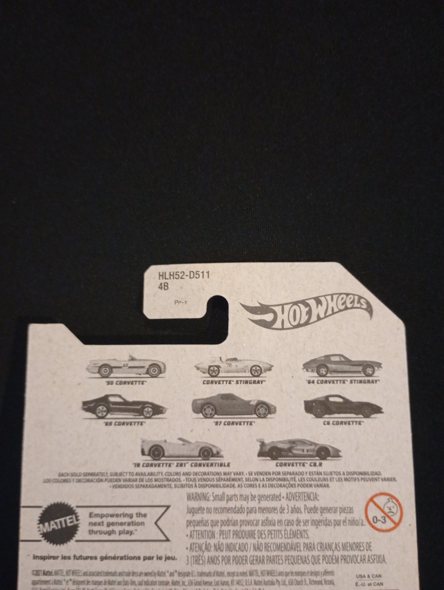 Hot Wheels 70 years - '69 CORVETTE - Green 4/8 GRT01 CRISP Card/Window
