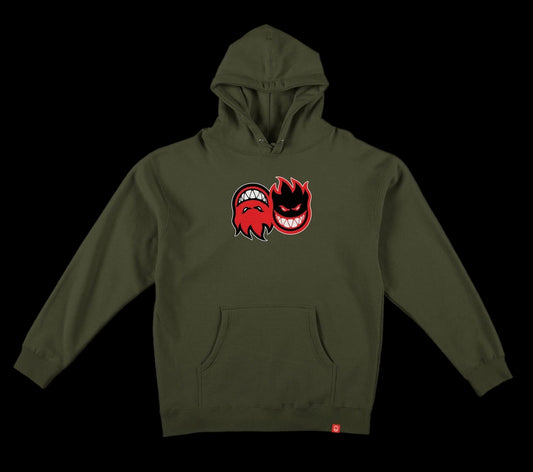 Spitfire Eternal Fill Army Green/Red Pullover Hoodie