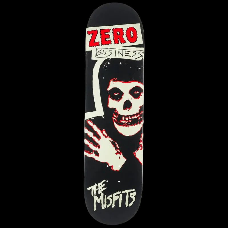 Zero X Misfits Glow in The Dark Zero Business Skate Deck 8.25"