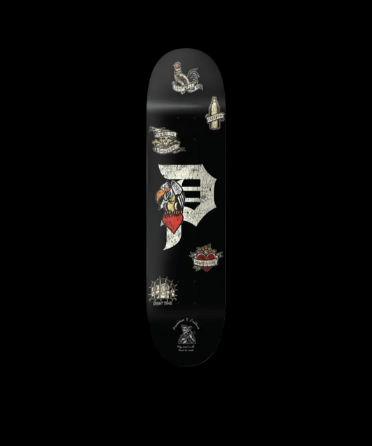 Primitive x Sublime "Freedom" American Flash Tat Officially Licensed Band Collab Skate Deck 8.12"