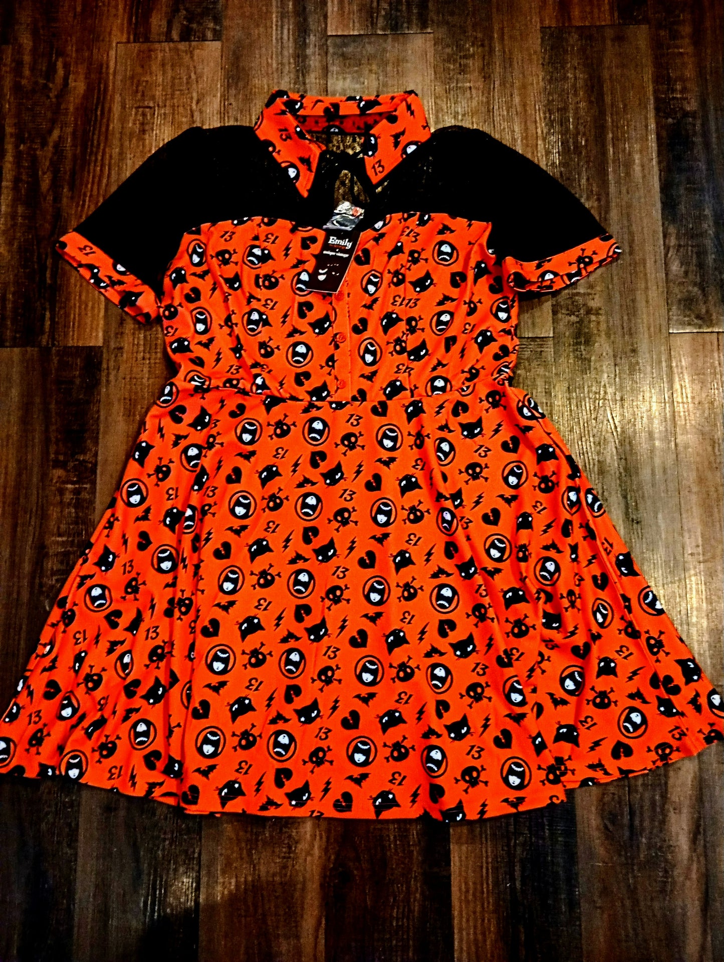 Emily Strange Ltd Edition Goth Love Witchcraft Dress