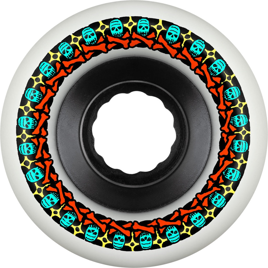 Bones ATF Rough Riders "Skull and Bones" White Skateboard Wheels 80a