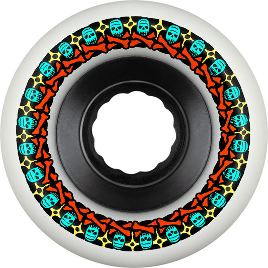 Bones ATF Rough Riders "Skull and Bones" White Skateboard Wheels 80a
