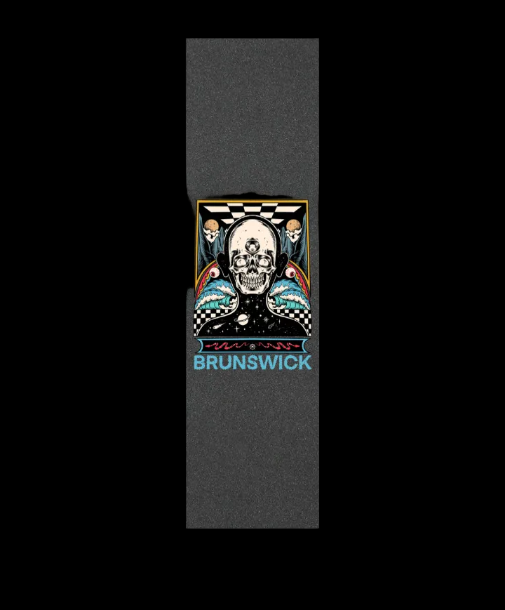 Brunswick "Grip Waves" Horror Themed Black Grip Tape 9" x 33"