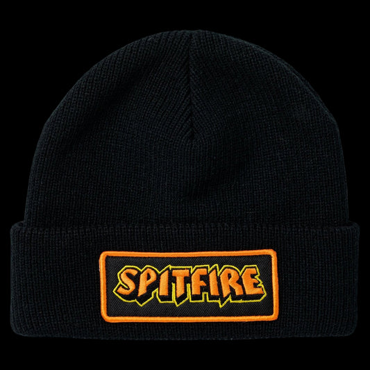 Spitfire Hellfire Cuff Black Beanie