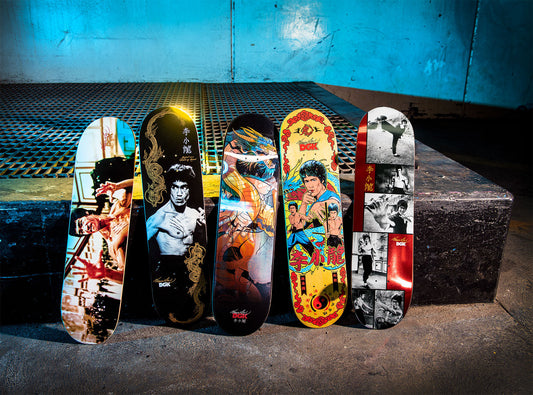 DGK x Bruce Lee Entire Collection Fury Focus Balance Dragon Legend Set of 5 Skate Decks