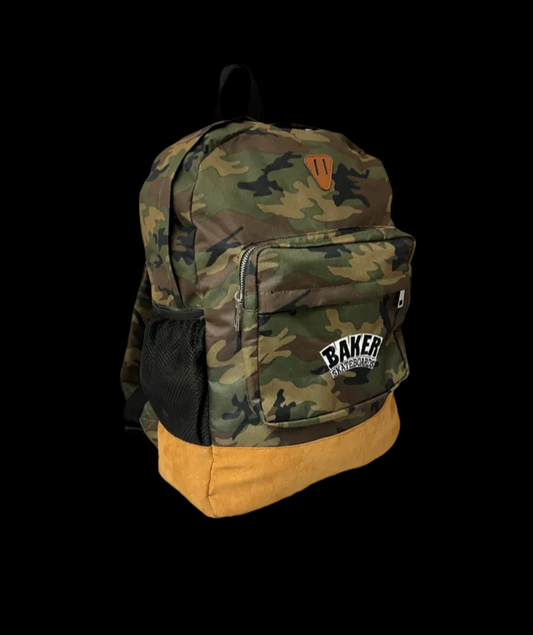 Baker Skateboards "Arch" Logo Army Camo Skate Backpack Travel Bag