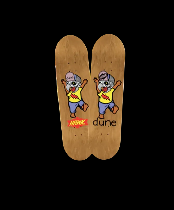 Stereo Skateboards Dune x Hawk Baby Skull Mashup Skate Deck (Multi-Sizes)