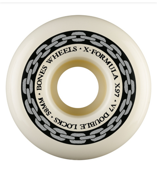 Bones X-Formula "Double Locks" V7 Skate Wheels 58mm X97 (97a)