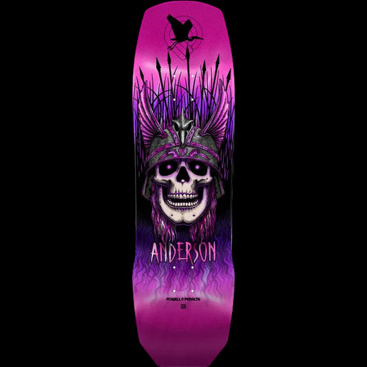 Powell Peralta Heron Skull Pink Foil Andy Anderson Pro Skate Deck 9.13" x 32.8"
