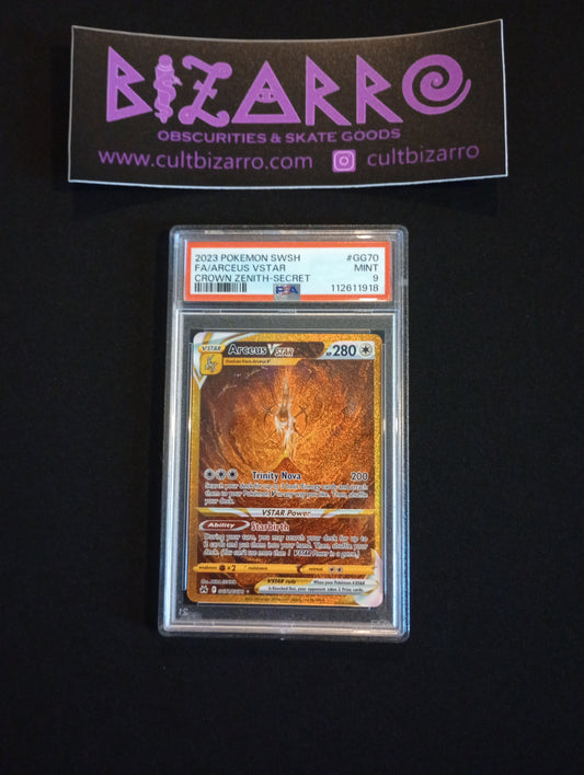 Pokemon TCG 2023 SWSH Crown Zenith Arceus VStar Full Art Secret Rare #GG70 PSA 9 Mint