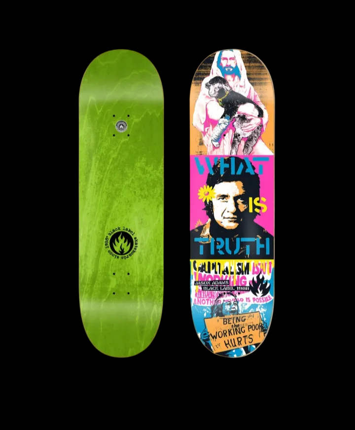 Black Label "Truth" Jesus Johnny Cash Jason Adams Pro Skate Deck