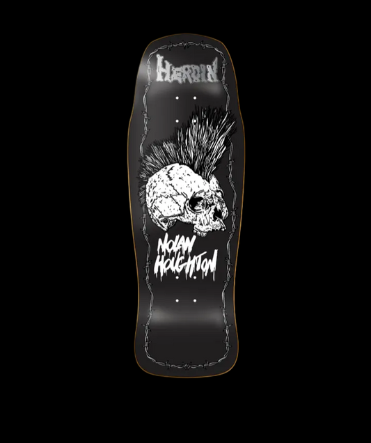 Heroin KO Series 2 "Punk Skull" Horror Themed Nolan Pro Shaped Skate Deck 10.25"