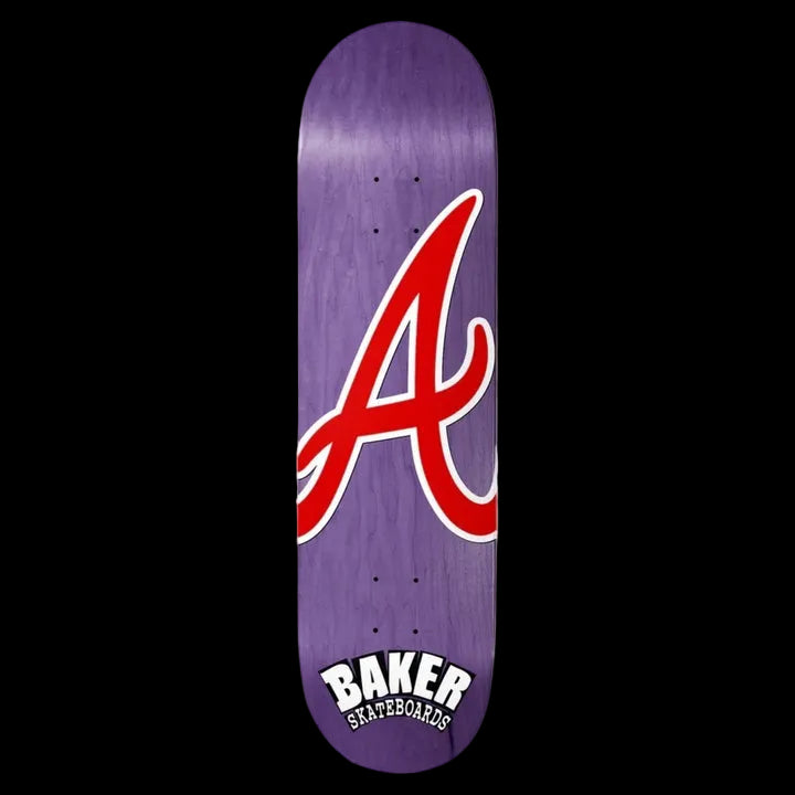 Baker "ATL" Braves Baseball Reynolds Pro Skate Deck 8.5"