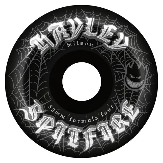 Spitfire Webbed Formula Four Conical Full Wilson Pro Black Wheels 53mm 99du
