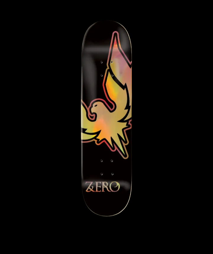 Zero Skateboards "Firebird" Iridescent Foil Team Skate Deck 8.5"