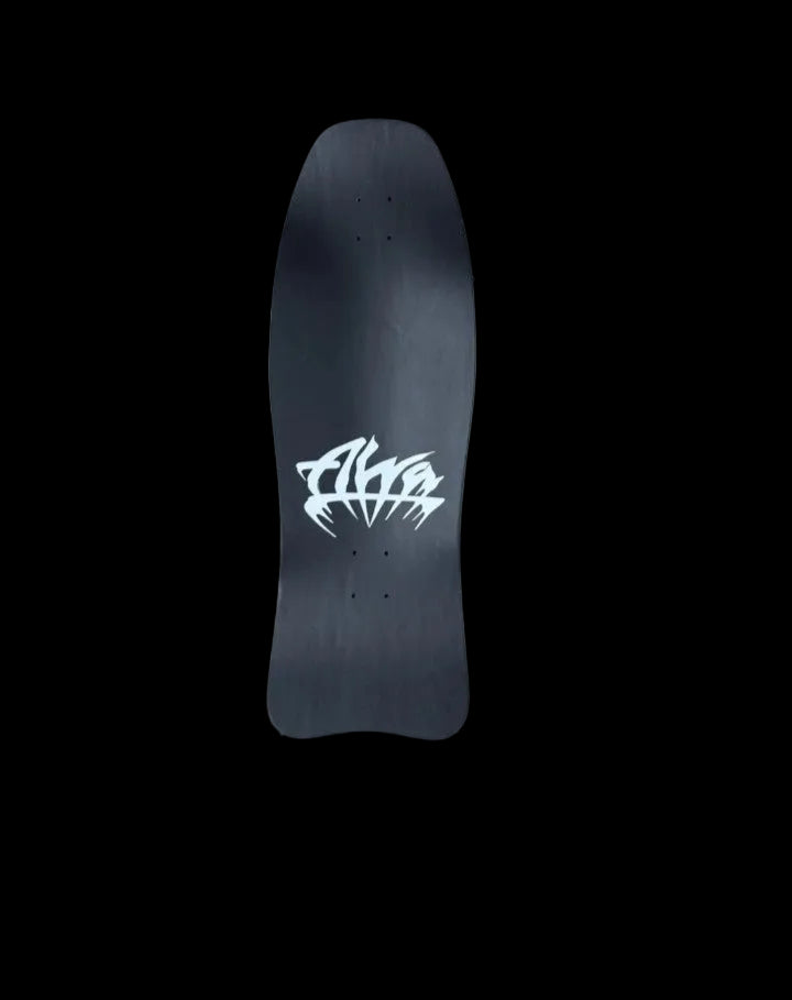 Alva "Modern Aggression" Fish Black/Blue Shaped Wheel Wells Skate Deck 9.75"