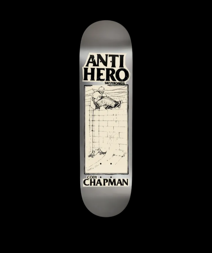 Anti-Hero "Mountain Art" DBX Silver Cody Chapman Pro Skate Deck 8.32"