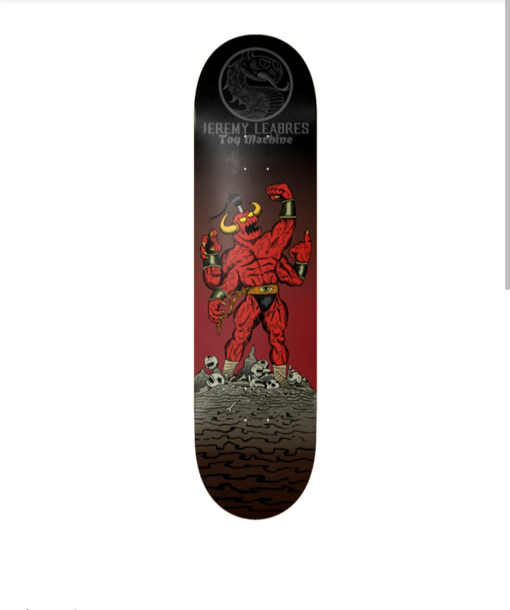 Toy Machine Death Fight (Mortal Kombat - Goro) Jeremy Leabres Pro Skate Deck 8.25"