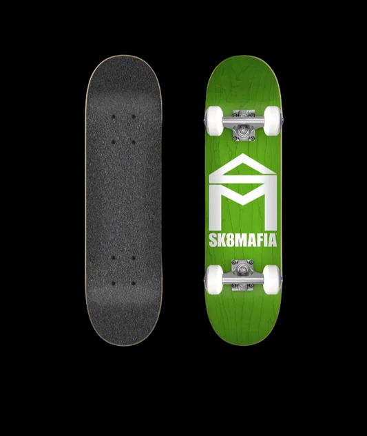 Sk8Mafia "House Logo" Assorted Stain Micro Complete Skateboard 6.0"x 23.5"