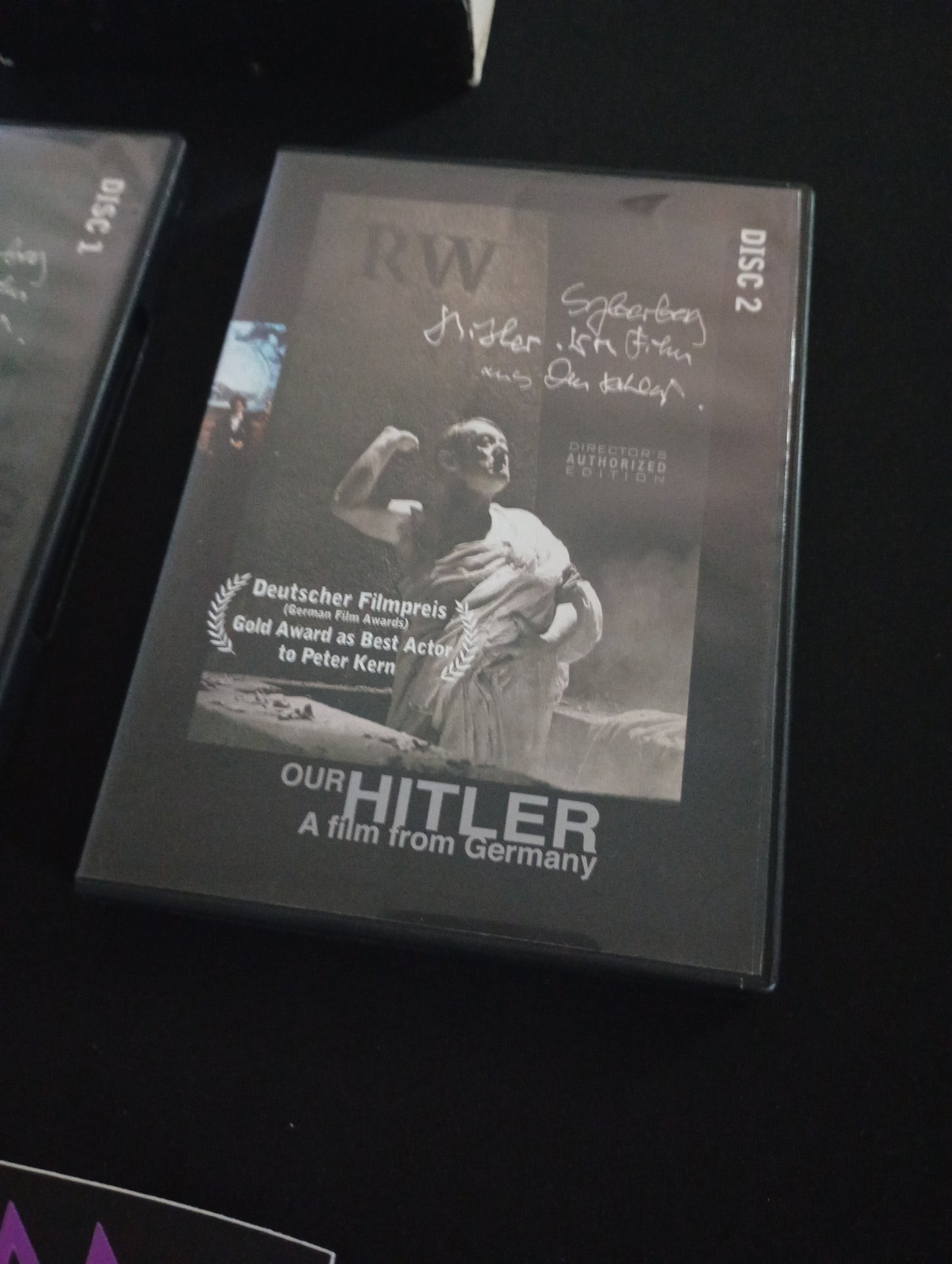 VERY RARE Our Hitler: A Film From Germany 2 DISC DVD Slipcover! booklet obscure