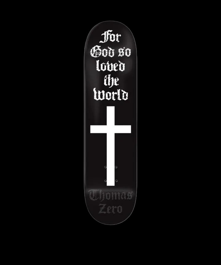 Zero Skateboards "For God So Loved" John 3:16 Skate Deck 8.5"