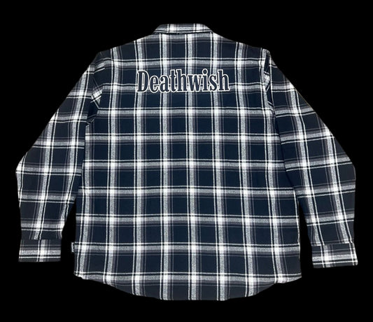 Deathwish Classic Flannel Blk/White w/ Back Logo