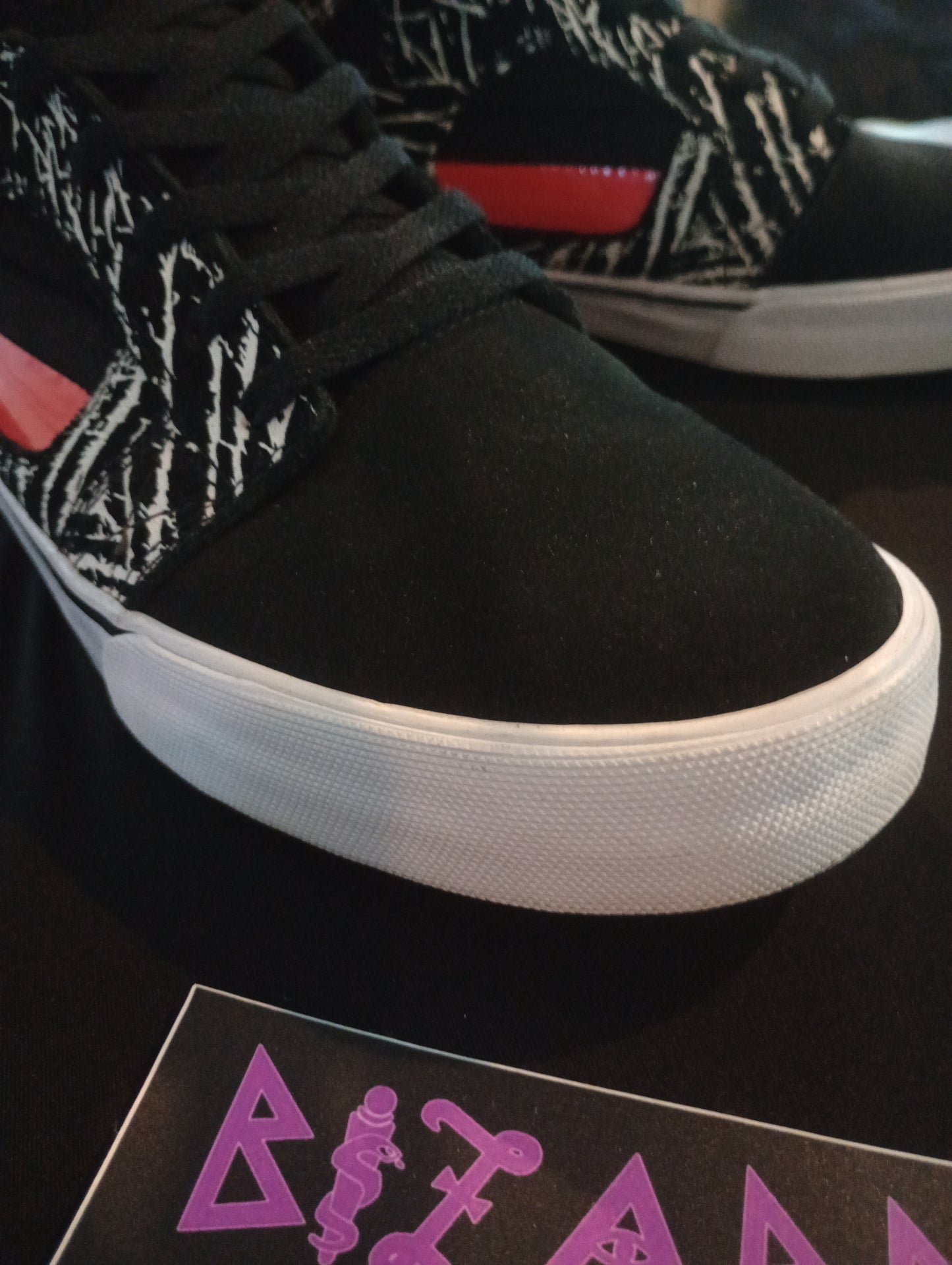 Supra SkyTop II Y2K (Pre-Owned) Zebra/Blk/Red Vtg skate shoes 12