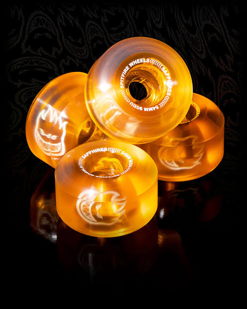 Spitfire Sapphires Full Conical Neon Orange Wheels 56mm 90du