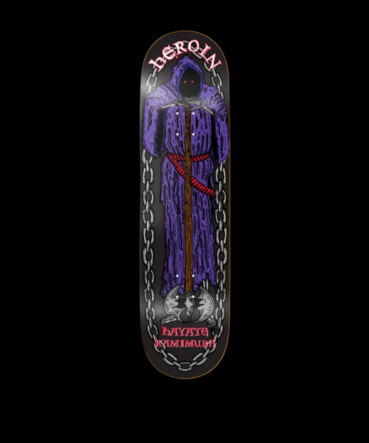 Heroin KO Series 2 "Axe" Horror Themed Hayate Pro Skate Deck 8.25"