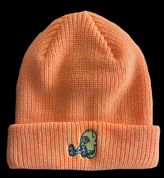 Heroin Egg Neon Orange Beanie