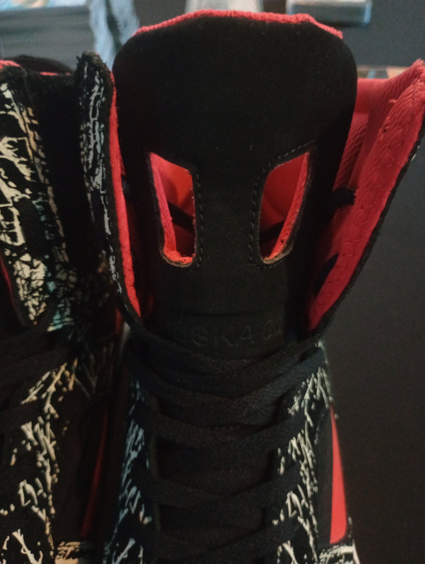 Supra SkyTop II Y2K (Pre-Owned) Zebra/Blk/Red Vtg skate shoes 12